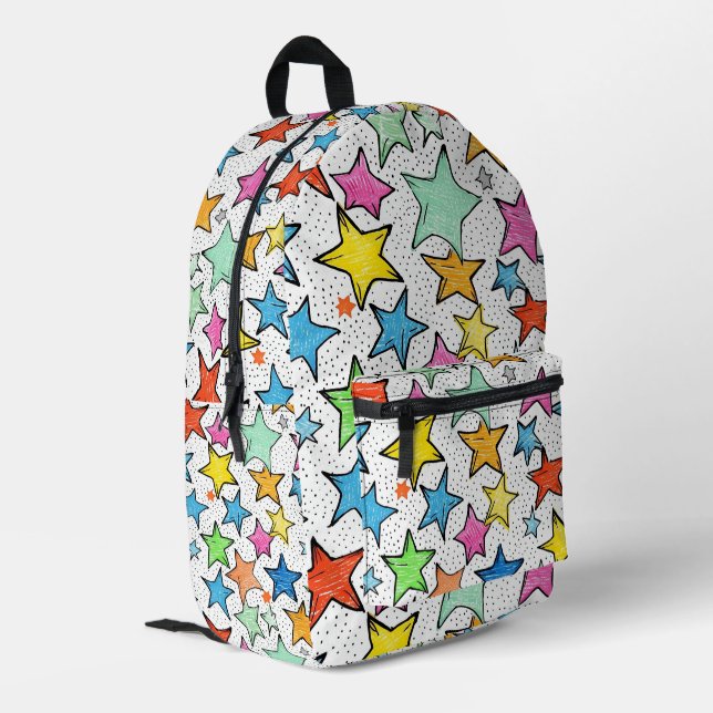 Stellar Scatter: Rainbow Starburst Backpack (Back Corner Left)