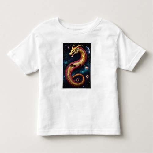 Stellar Serpent Embrace the Cosmic Journey Toddler T_shirt
