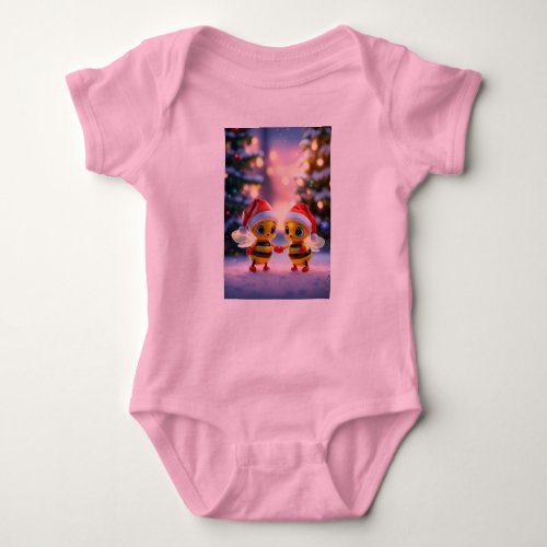 Stellar SilhouettesCosmic_Inspired pink babysuit Baby Bodysuit