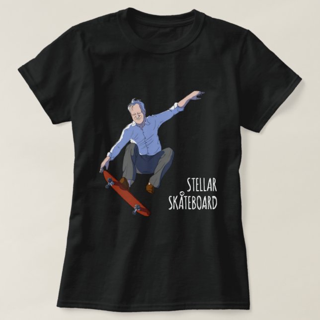Stellar Skateboard! T-Shirt (Design Front)