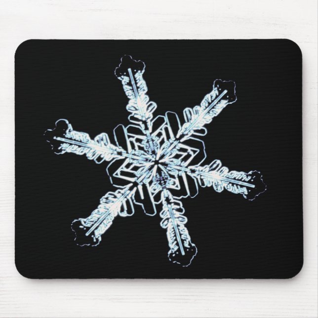 Stellar snow crystal mouse pad (Front)