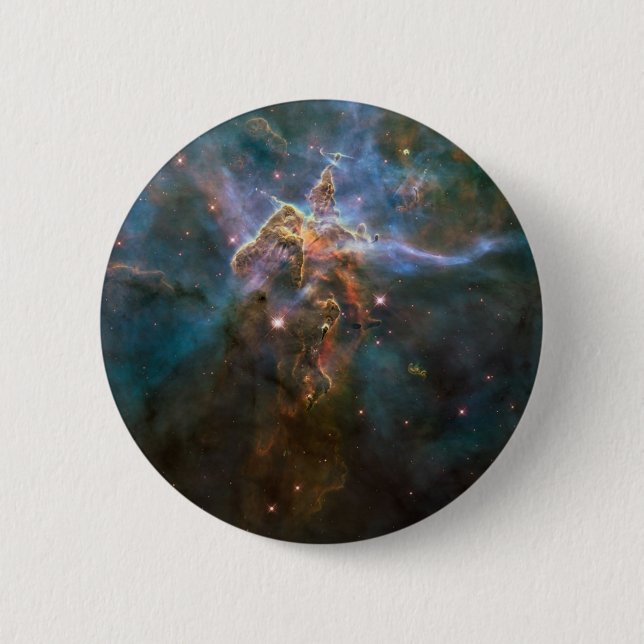 Stellar Spires Eagle Nebula Pinback Button (Front)