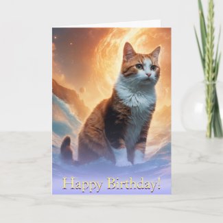 Stellar Surf: Calico Cat's Cosmic Space Wave