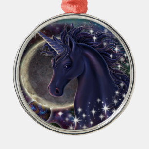 Stellar Unicorn Metal Ornament