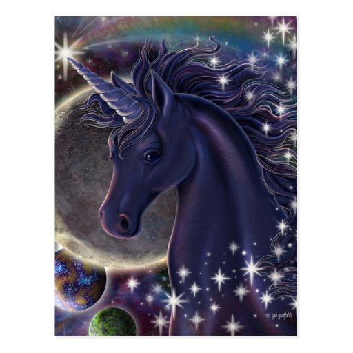 Stellar Unicorn Postcard | Zazzle