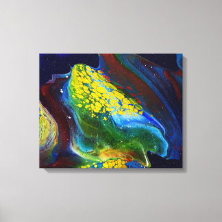 Stellar Wave (acrylic painting) Canvas Print