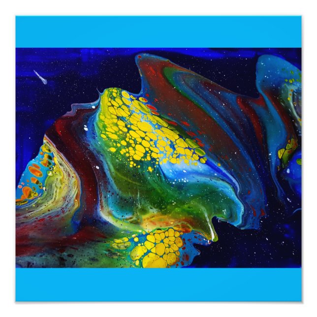 Stellar Wave (acrylic painting) Photo Print (Front)