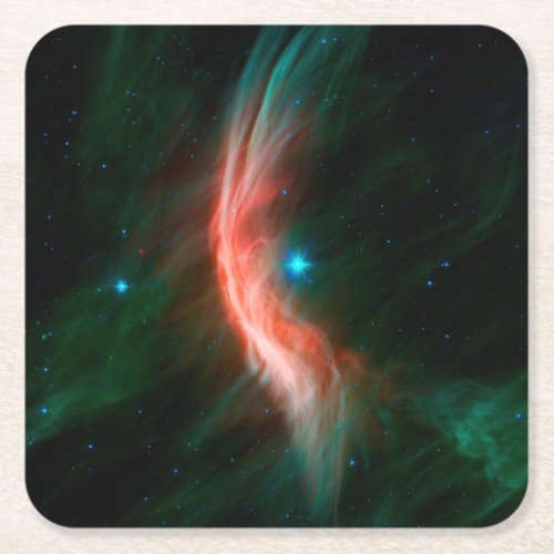Stellar Winds Flow Out From Zeta Ophiuchi Square Paper Coaster