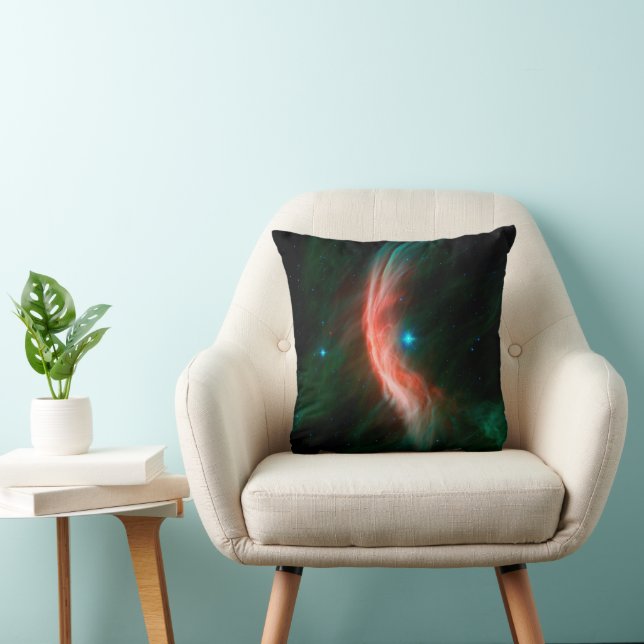 Stellar Winds Flow Out From Zeta Ophiuchi. Throw Pillow (Chair)
