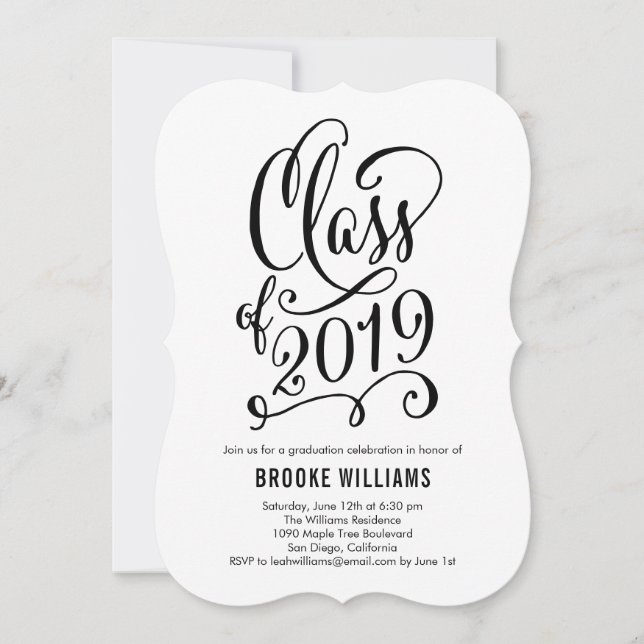 Stellar Year EDITABLE COLOR Graduation Invitation (Front)