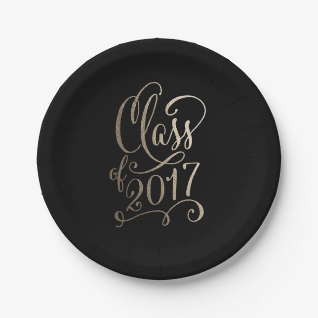 Stellar Year EDITABLE COLOR Graduation Plates (Front)