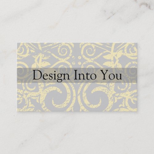 StellaRoot Designs Damask Grunge Business Card