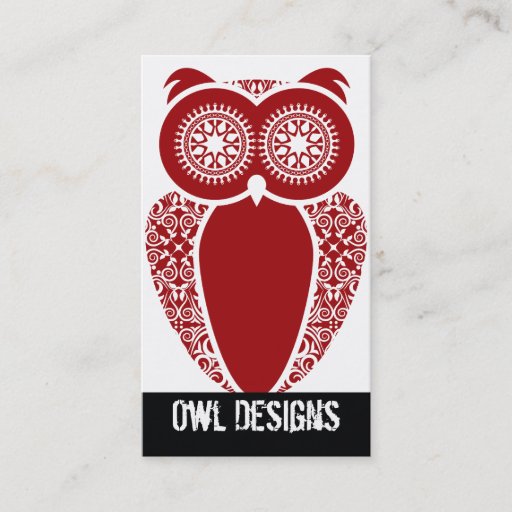 Customizable StellaRoot Hootie Owl Business Card