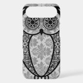 StellaRoot Hootie Owl Damask Case-Mate iPhone Case (Back)