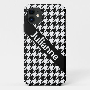 StellaRoot Houndstooth Black Vintage iPhone 11 Case