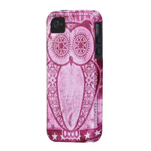 StellaRoot Pink Jeans Hootie Owl Case-Mate iPhone Case (Back Left)