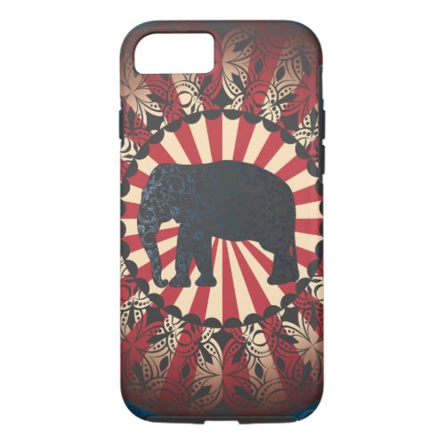StellaRoot Vintage Circus Elephant Free Mandarin iPhone 87 Case