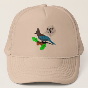 Steller Blue Jay Monogram Trucker Hat