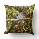 Steller's Jay at Rocky Mountain National Park Throw Pillow
