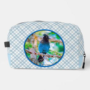 Steller's Jay in Forest Original Photograph Dopp Kit
