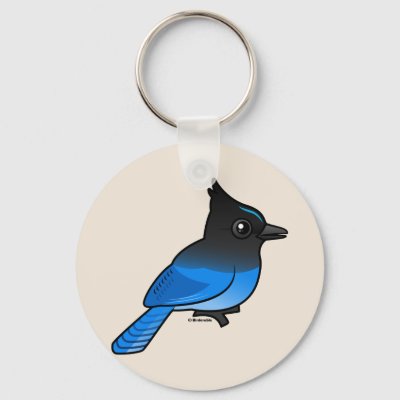 Steller's Jay Keychain