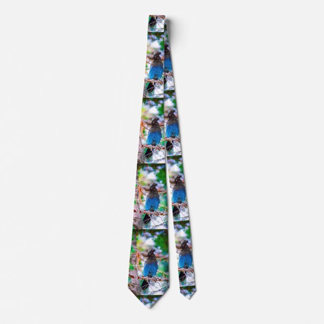 Steller's Jay - Original Photograph Neck Tie (Front)