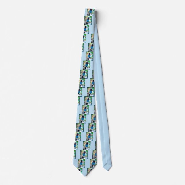 Steller's Jay - Original Photograph Neck Tie (Front)