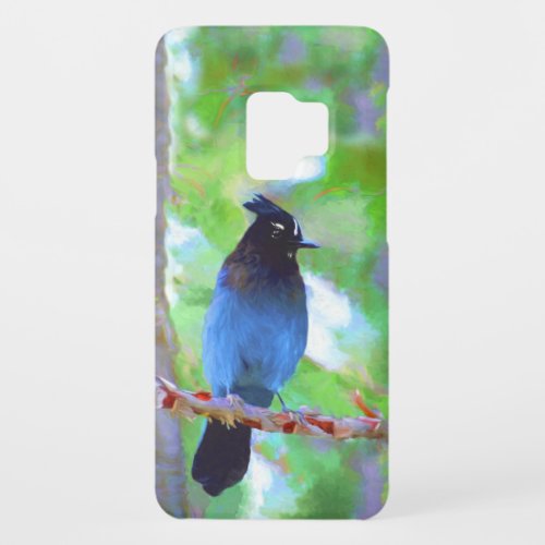 Stellers Jay Painting _ Original Bird Art Case_Mate Samsung Galaxy S9 Case