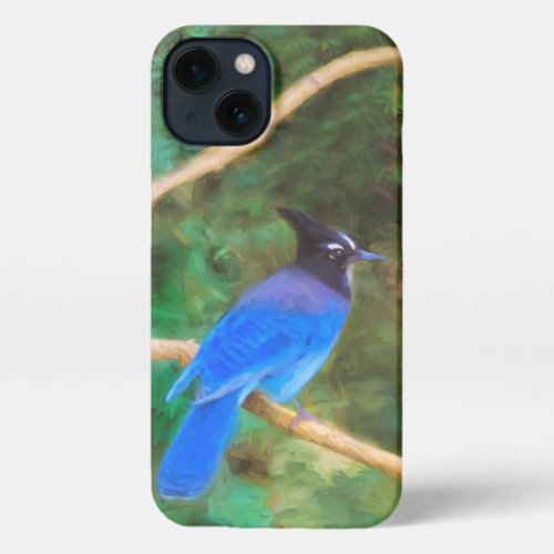 Stellers Jay Painting _ Original Bird Art iPhone 13 Case