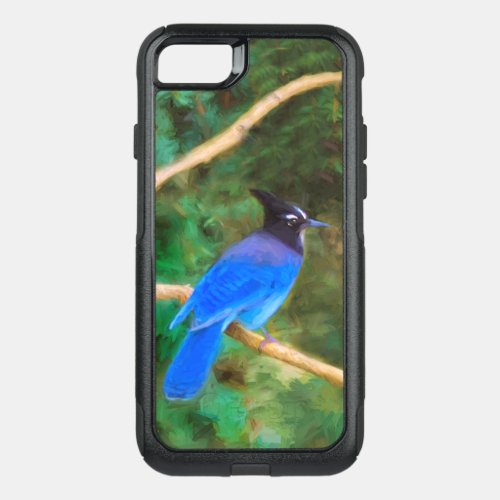Stellers Jay Painting _ Original Bird Art OtterBox Commuter iPhone SE87 Case
