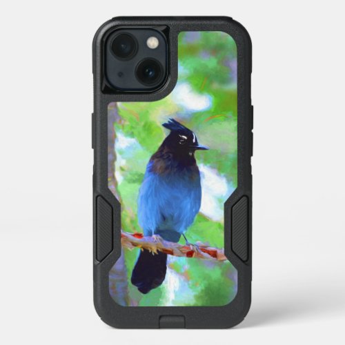 Stellers Jay Painting _ Original Bird Art iPhone 13 Case