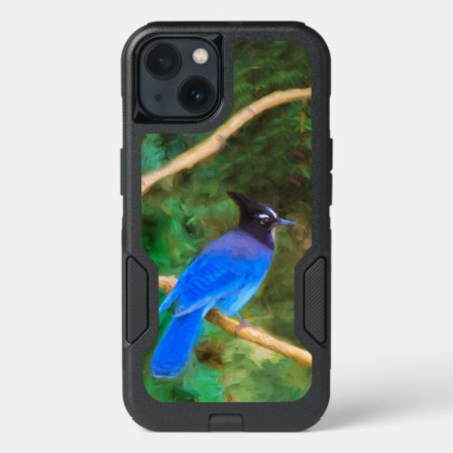 Stellers Jay Painting _ Original Bird Art iPhone 13 Case