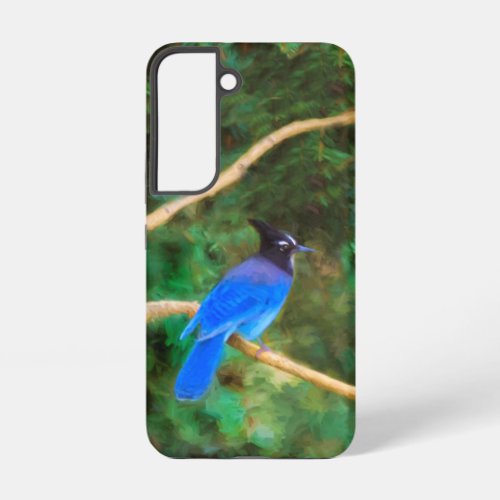 Stellers Jay Painting _ Original Bird Art Samsung Galaxy S22 Case