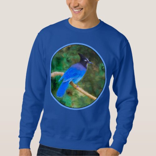 Stellers Jay Painting _ Original Bird Art Sweatshirt
