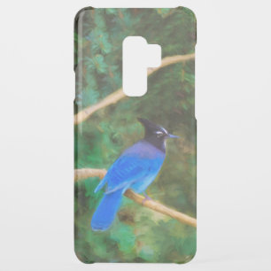 Steller's Jay Painting - Original Bird Art Uncommon Samsung Galaxy S9 Plus Case