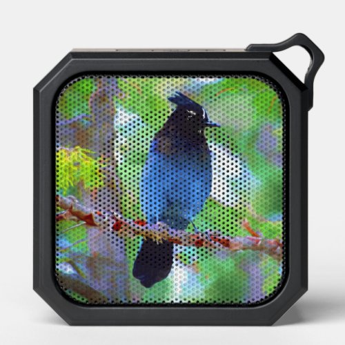 Stellers Jay Painting _ Original Wild Bird Art Bluetooth Speaker