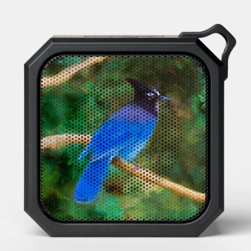 Stellers Jay Painting _ Original Wild Bird Art Bluetooth Speaker