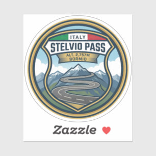 Stelvio - Mountain Pass Italy Sticker