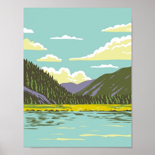 Stelvio National Park in Italy Art Deco