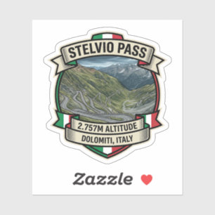 Stelvio Pass - Alpine Motorsport Road Sticker