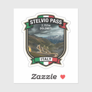 Stelvio Pass - Motorcycle Alpine Route Sticker