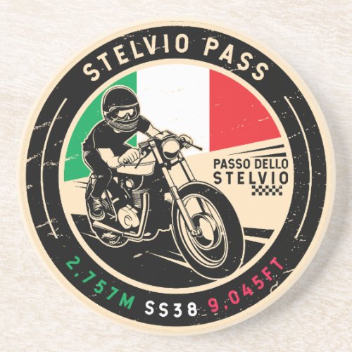 Stelvio Pass  Passo Dello Stelvio  Motorcycle Coaster