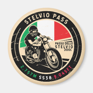 Stelvio Pass Passo Dello Stelvio Motorcycle Magnet