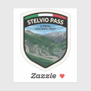 Stelvio Pass - Scenic Alpine Route Sticker