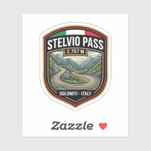 Stelvio Pass - Ultimate Driving Road Italy Sticker