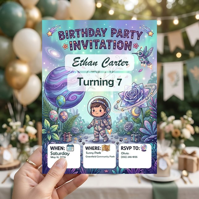 STEM Birthday Party Invitations Personalized (Creator Uploaded)