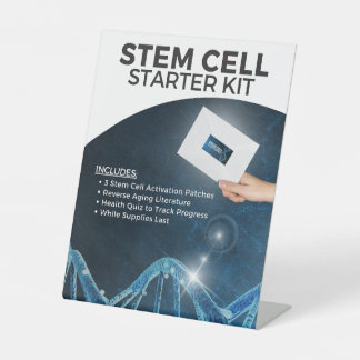 Stem Cell Starter Kit Pedestal Sign