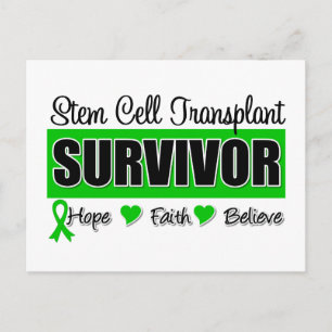 Stem Cell Transplant Survivor Badge Postcard