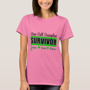 Stem Cell Transplant Survivor Badge T-Shirt