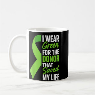 Stem cell transplant survivor thank donor coffee mug